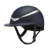 Charles Owen Halo Luxe Hat Wide Peak With MIPS - Navy/Platinum -Equestrian Related 01.11.2120 20CO1175