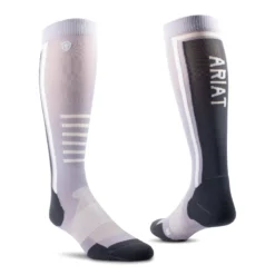 Ariat Tek Women's Slimline Performance Socks Lavender Aura/Periscope