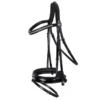Schockemohle Madrid Classic Line Bridle Black-Patent-Silver