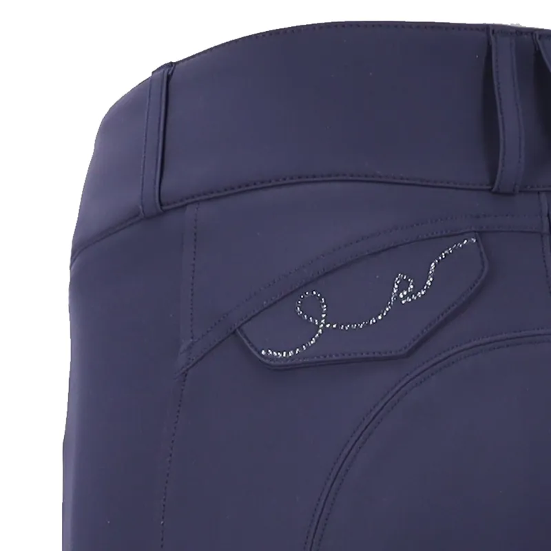 Schockemohle Darleen Knee Grip Breeches Dark Blue 5 Schockemohle Darleen Knee Grip Breeches Dark Blue - Image 3