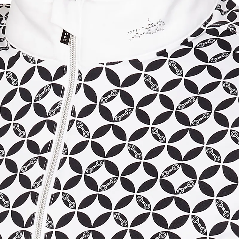 Schockemohle Louisa Functional Show Shirt White-Dark Blue 4 Schockemohle Louisa Functional Show Shirt White-Dark Blue - Image 2