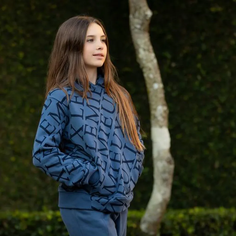 LeMieux Young Rider Honor Pop Over Hoodie Atlantic 7 LeMieux Young Rider Honor Pop Over Hoodie Atlantic - Image 5