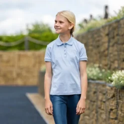 LeMieux Young Rider Polo Shirt Mist 9 LeMieux Young Rider Polo Shirt Mist -Equestrian Related 3 Z7AGyo