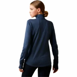 Ariat Women's Team Gridwork 1/4 Zip Baselayer Navy 9 Ariat Women's Team Gridwork 1/4 Zip Baselayer Navy -Equestrian Related 3598 202120Ariat20Womens20Team20Gridwork201420Zip20Baselayer201003700020 20Navy20Back20New.2000x2000
