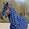 Supreme Products Dotty Fleece Hood In Navy -Equestrian Related 36201 Supreme Products Dotty Fleece Hood Navy 01