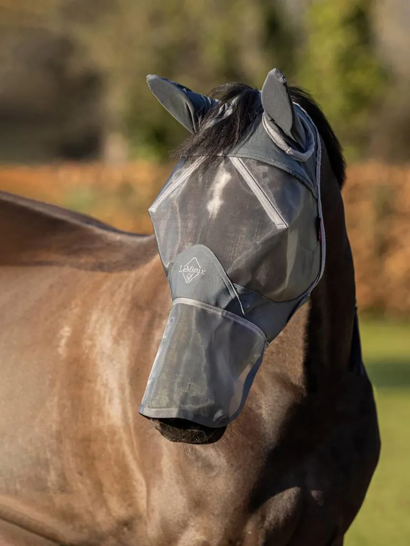 LeMieux Armour Shield Pro Full Fly Mask - Grey 5 LeMieux Armour Shield Pro Full Fly Mask - Grey - Image 3
