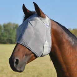 Cashel Crusader Standard Fly Mask In Grey