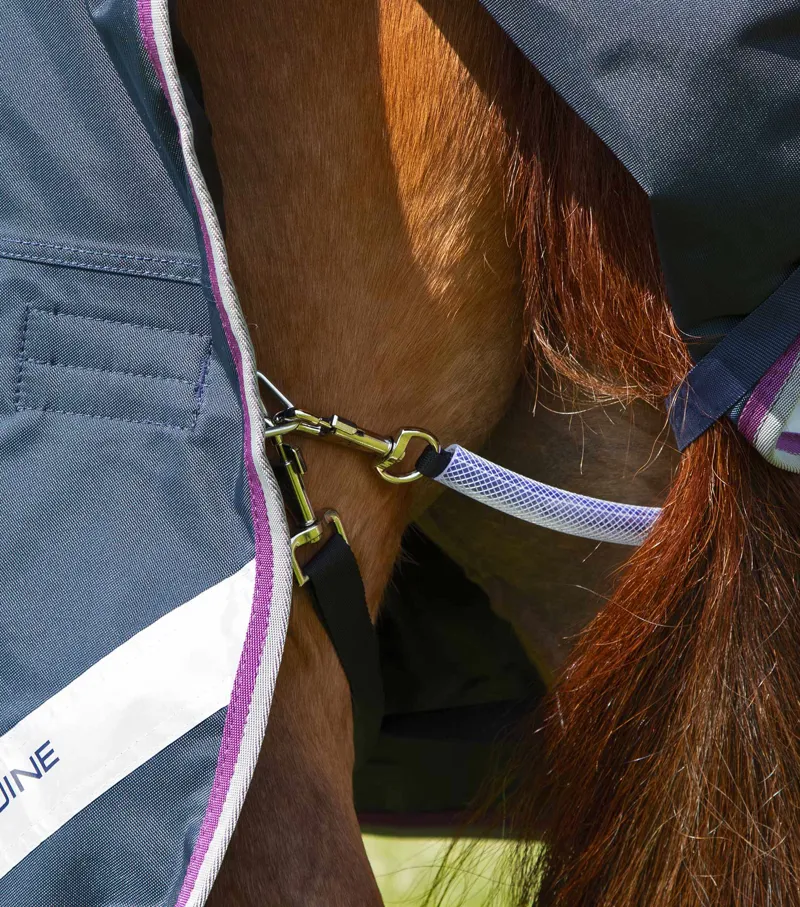 Premier Equine Buster 70g Turnout Rug With Classic Neck Cover Navy 8 Premier Equine Buster 70g Turnout Rug With Classic Neck Cover Navy - Image 6