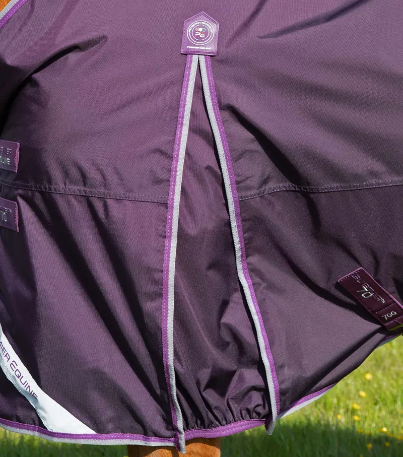 Premier Equine Buster 70g Turnout Rug With Classic Neck Cover Purple 7 Premier Equine Buster 70g Turnout Rug With Classic Neck Cover Purple - Image 5