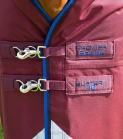 Premier Equine Buster 40g Turnout With Classic Neck Cover Burgundy -Equestrian Related AW21 Buster40 Burgundy 4