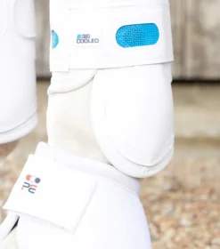 Premier Equine Air Cooled Original Eventing Front Boots White -Equestrian Related Air Cooled Original Eventing Boot Front White 5
