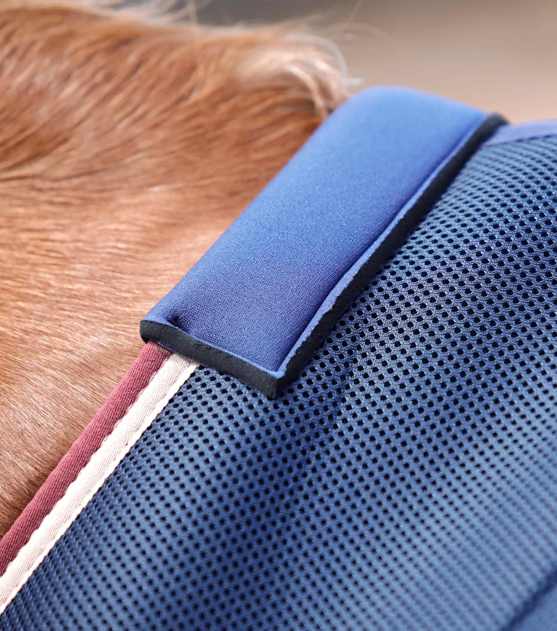 Premier Equine Airflow Cooler Rug Navy 4 Premier Equine Airflow Cooler Rug Navy - Image 2