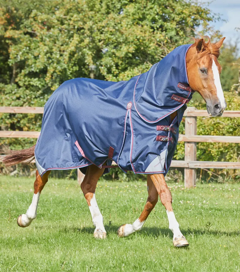 Premier Equine Akoni 0g Turnout With Classic Neck Cover Navy 3 Premier Equine Akoni 0g Turnout With Classic Neck Cover Navy