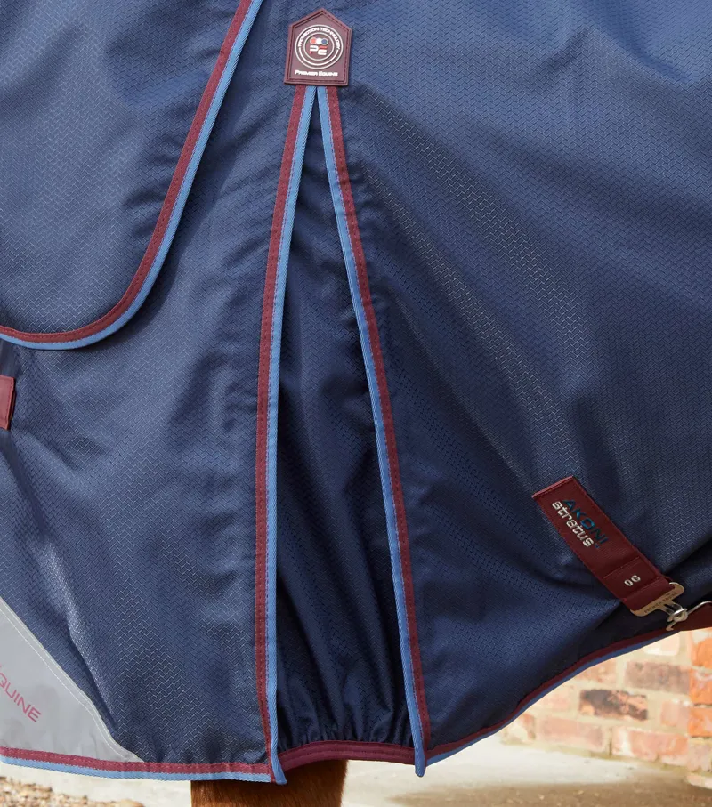 Premier Equine Akoni 0g Turnout With Classic Neck Cover Navy 5 Premier Equine Akoni 0g Turnout With Classic Neck Cover Navy - Image 3
