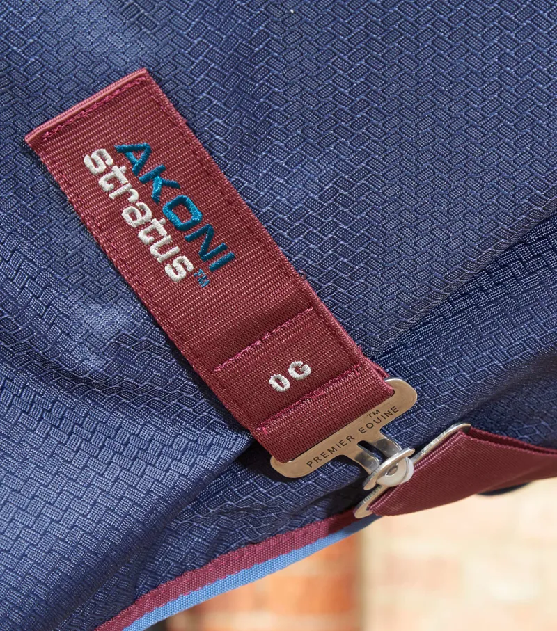 Premier Equine Akoni 0g Turnout With Classic Neck Cover Navy 7 Premier Equine Akoni 0g Turnout With Classic Neck Cover Navy - Image 5