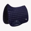 Premier Equine Alberta CC Satin Dressage Square Navy 2 Premier Equine Alberta CC Satin Dressage Square Navy -Equestrian Related Alberta Dressage Saddle Pad Navy 1