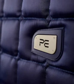 Premier Equine Alberta CC Satin Dressage Square Navy 9 Premier Equine Alberta CC Satin Dressage Square Navy -Equestrian Related Alberta Dressage Saddle Pad Navy 4