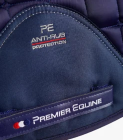 Premier Equine Alberta CC Satin Dressage Square Navy 10 Premier Equine Alberta CC Satin Dressage Square Navy -Equestrian Related Alberta Dressage Saddle Pad Navy 5