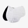 Premier Equine Alberta CC Satin GP/Jump Square White -Equestrian Related Alberta GP Jump Saddle Pad White 1