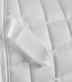 Premier Equine Alberta CC Satin GP/Jump Square White 10 Premier Equine Alberta CC Satin GP/Jump Square White -Equestrian Related Alberta GP Jump Saddle Pad White 3