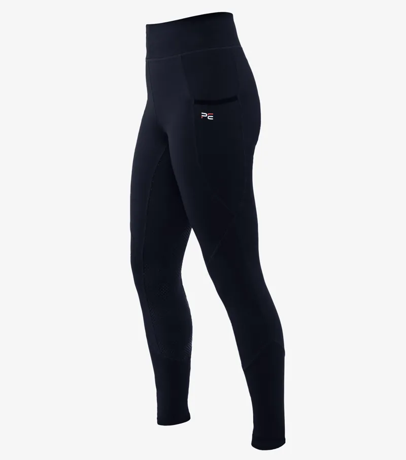 Premier Equine Alexa Ladies Riding Tights Navy 4 Premier Equine Alexa Ladies Riding Tights Navy - Image 2