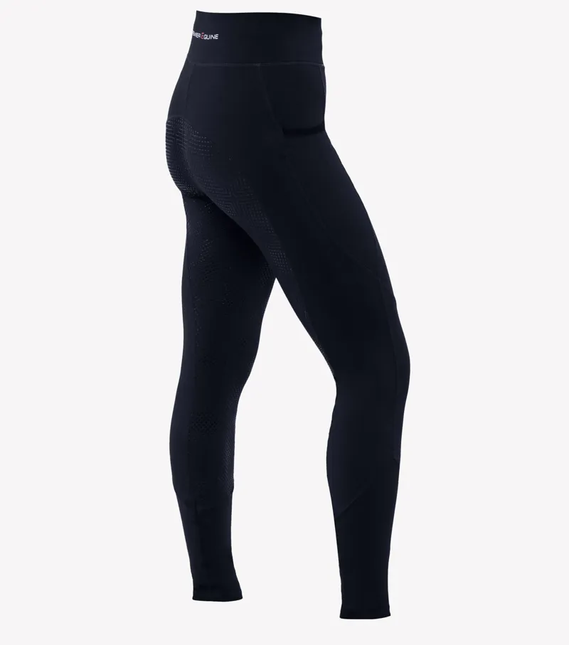 Premier Equine Alexa Ladies Riding Tights Navy 5 Premier Equine Alexa Ladies Riding Tights Navy - Image 3