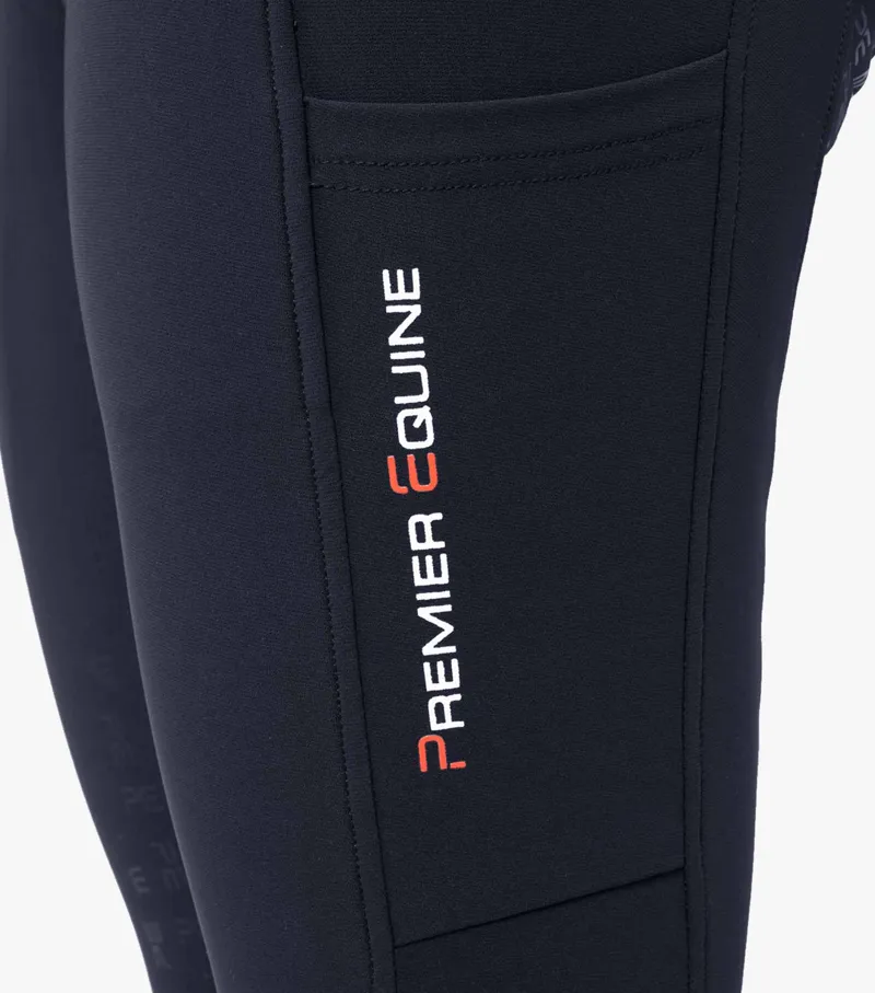 Premier Equine Alexa Ladies Riding Tights Navy 7 Premier Equine Alexa Ladies Riding Tights Navy - Image 5