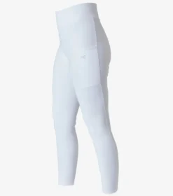 Premier Equine Aresso Ladies Full Seat Gel Riding Tights White -Equestrian Related Aresso Ladies Full Seat Gel Riding Tights 4