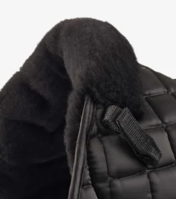 Premier Equine Atlantis CC Satin Wool GP/Jump Square Black/Black Wool -Equestrian Related Atlantis GP Jump Saddle Pad Black 3