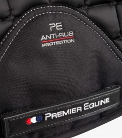 Premier Equine Atlantis CC Satin Wool GP/Jump Square Black/Black Wool -Equestrian Related Atlantis GP Jump Saddle Pad Black 5