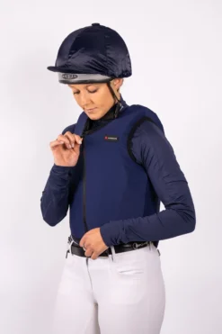 Racesafe Body Protector Cover Adults Navy -Equestrian Related BP Cover Worn