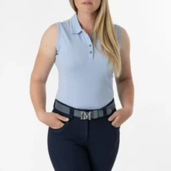 LeMieux Sleeveless Polo Shirt Denim -Equestrian Related BUxnfapA