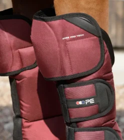Premier Equine Ballistic Knee Pro-Tech Horse Travel Boots Burgundy 8 Premier Equine Ballistic Knee Pro-Tech Horse Travel Boots Burgundy -Equestrian Related Ballistic Knee Pro Tech Travel Boots Burgundy 3
