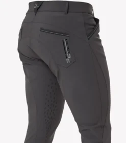 Premier Equine Barusso Men's Gel Knee Breeches Anthracite Grey -Equestrian Related Barusso Mens Gel Knee Breech Anthracite 1