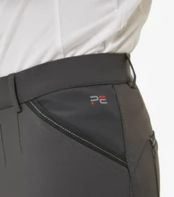 Premier Equine Barusso Men's Gel Knee Breeches Anthracite Grey -Equestrian Related Barusso Mens Gel Knee Breech Anthracite 2