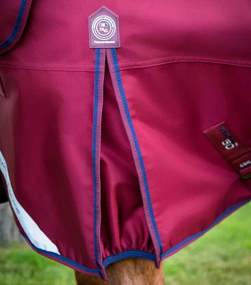 Premier Equine Titan 50g Turnout Rug With Classic Neck Cover Burgundy 6 Premier Equine Titan 50g Turnout Rug With Classic Neck Cover Burgundy - Image 4