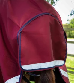 Premier Equine Titan 50g Turnout Rug With Classic Neck Cover Burgundy 13 Premier Equine Titan 50g Turnout Rug With Classic Neck Cover Burgundy -Equestrian Related Burgundy shot 6