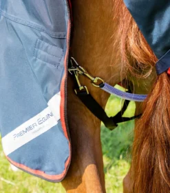 Premier Equine Buster 250g Turnout Rug With Classic Neck Cover Navy -Equestrian Related Buster 250 Turnout Rug Navy 6