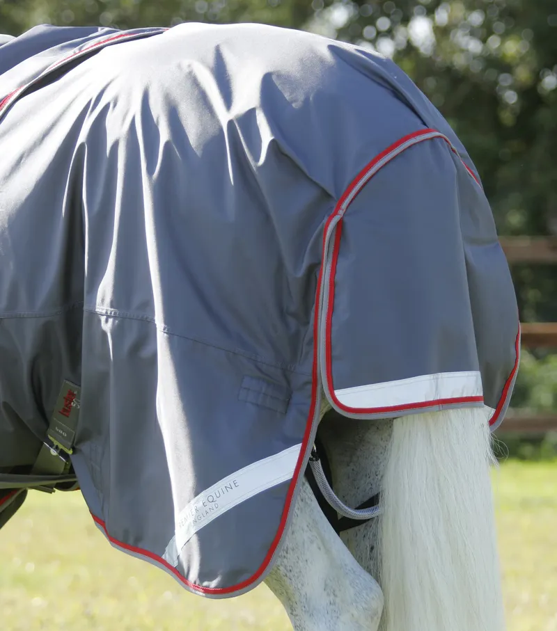 Premier Equine Buster 50g Turnout Rug With Snug-Fit Neck Cover Grey 8 Premier Equine Buster 50g Turnout Rug With Snug-Fit Neck Cover Grey - Image 6
