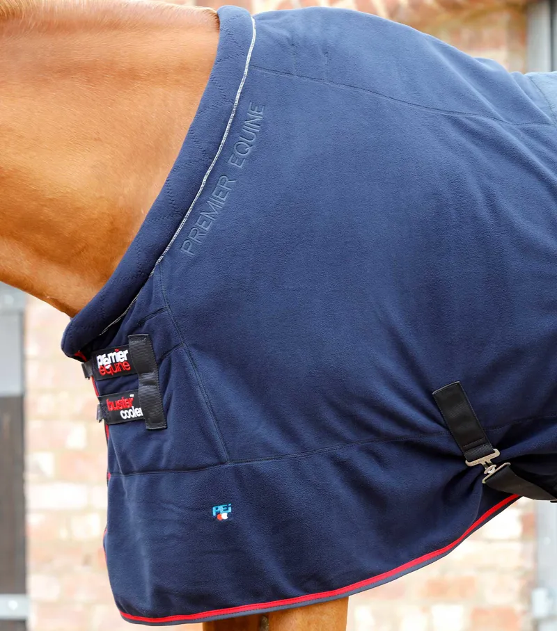 Premier Equine Buster Fleece Cooler Rug - Prestige Edition Navy 4 Premier Equine Buster Fleece Cooler Rug - Prestige Edition Navy - Image 2