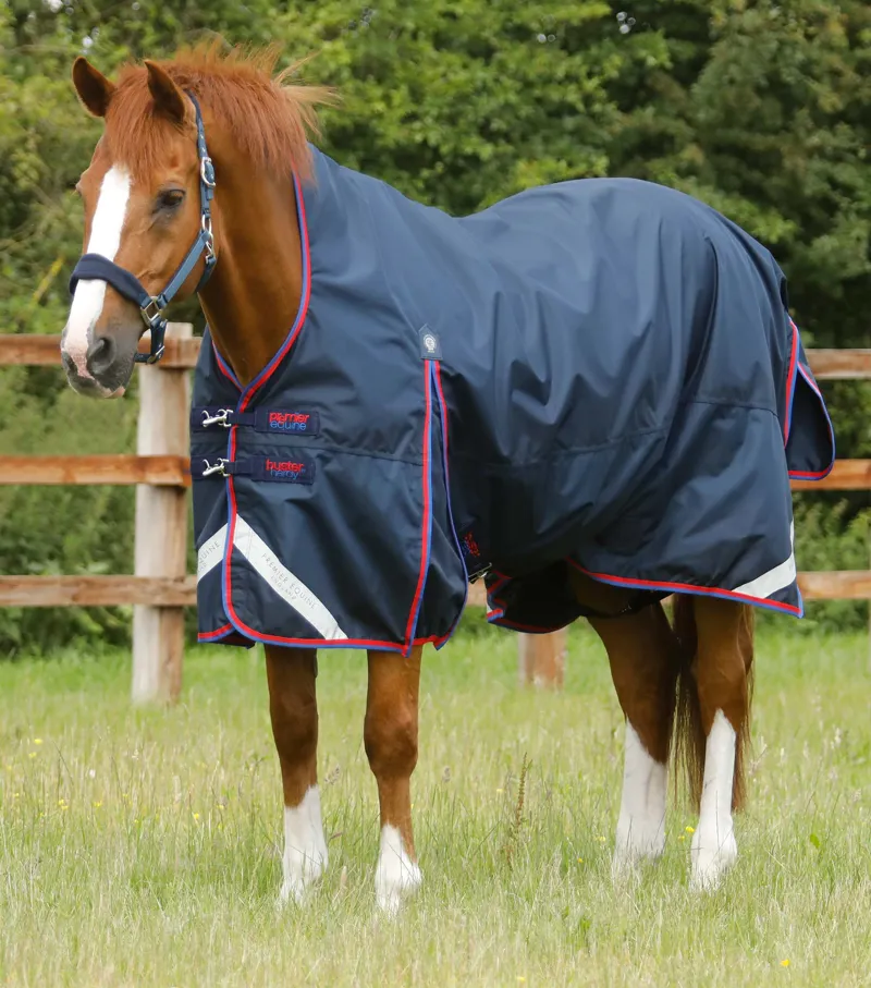 Premier Equine Buster Hardy 0g Half Neck Turnout Rug Navy 3 Premier Equine Buster Hardy 0g Half Neck Turnout Rug Navy