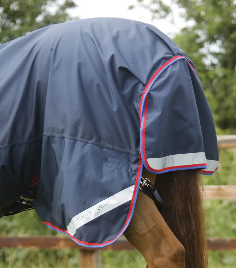 Premier Equine Buster Hardy 0g Half Neck Turnout Rug Navy 8 Premier Equine Buster Hardy 0g Half Neck Turnout Rug Navy - Image 6