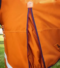 Premier Equine Buster Hardy 200g Half Neck Turnout Rug Orange -Equestrian Related Buster Hardy Burnt Orange 4