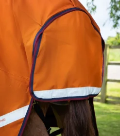 Premier Equine Buster Hardy 200g Half Neck Turnout Rug Orange -Equestrian Related Buster Hardy Burnt Orange 6