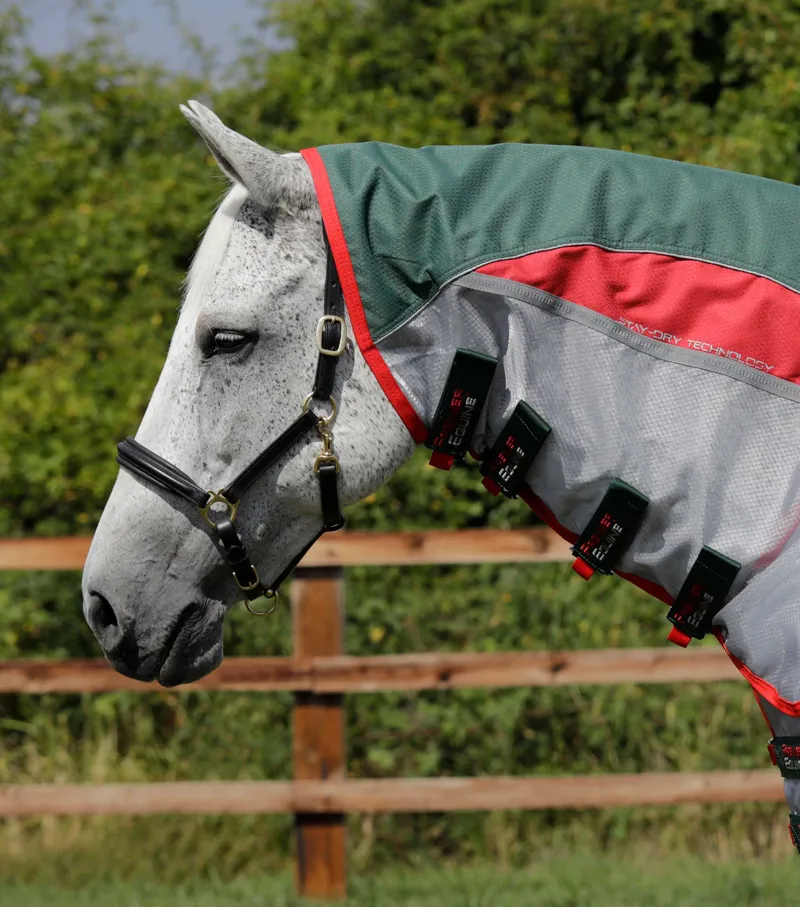 Premier Equine Buster Stay-Dry Super Lite Fly Rug With Surcingles Green 4 Premier Equine Buster Stay-Dry Super Lite Fly Rug With Surcingles Green - Image 2
