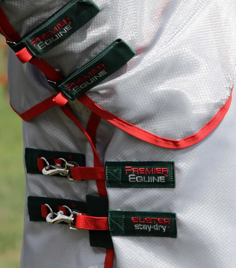 Premier Equine Buster Stay-Dry Super Lite Fly Rug With Surcingles Green 5 Premier Equine Buster Stay-Dry Super Lite Fly Rug With Surcingles Green - Image 3