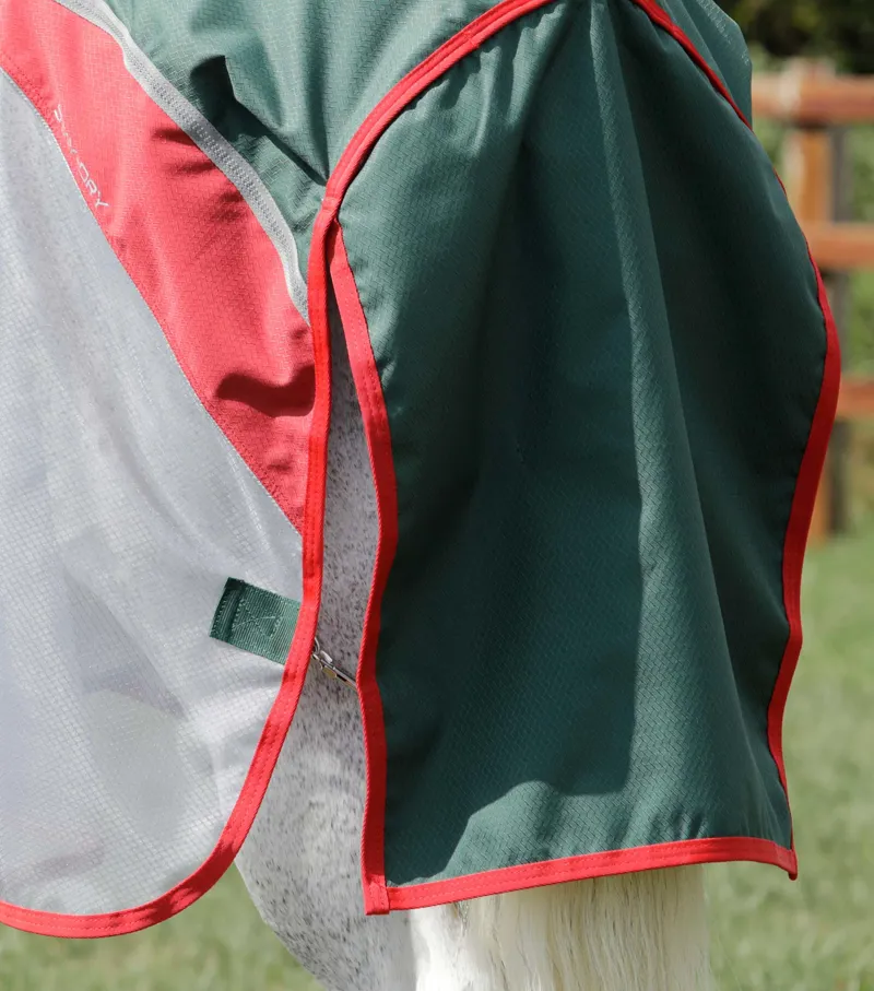 Premier Equine Buster Stay-Dry Super Lite Fly Rug With Surcingles Green 8 Premier Equine Buster Stay-Dry Super Lite Fly Rug With Surcingles Green - Image 6