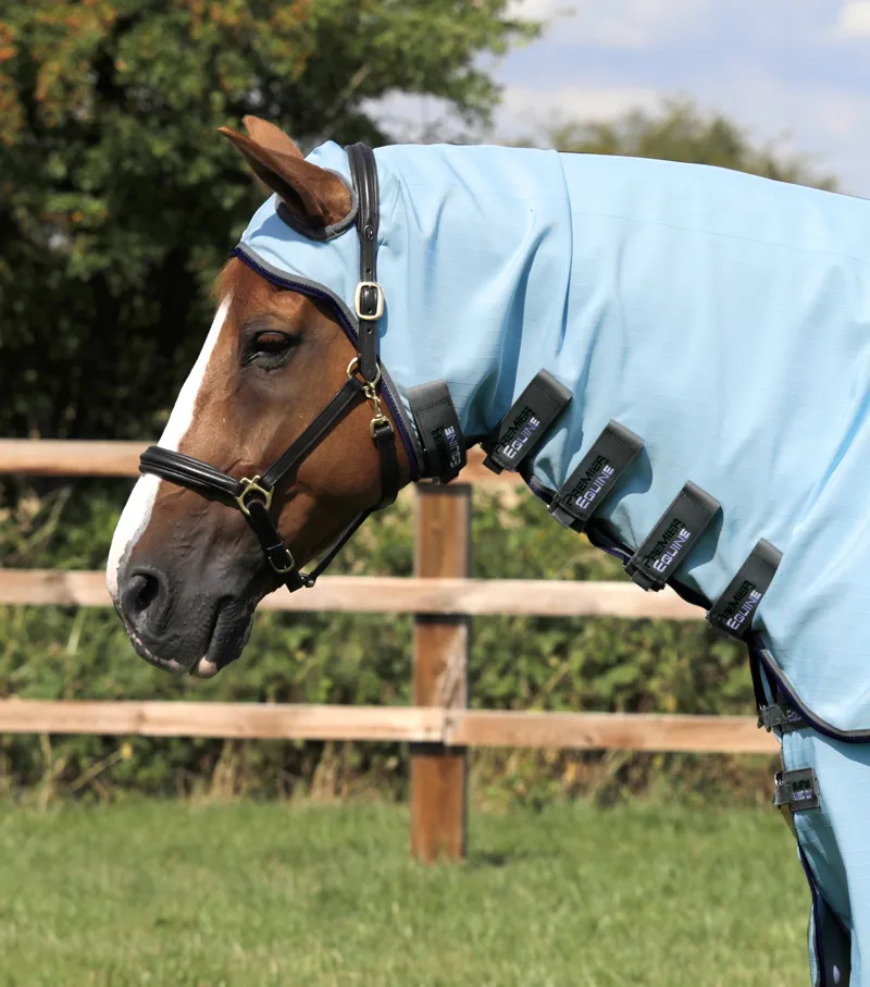 Premier Equine Buster Sweet Itch Fly Rug With Surcingles Blue 4 Premier Equine Buster Sweet Itch Fly Rug With Surcingles Blue - Image 2