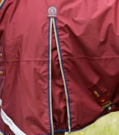 Premier Equine Buster Zero Turnout Rug With Classic Neck Cover Burgundy -Equestrian Related Buster Zero Turnout Rug Burgundy 4