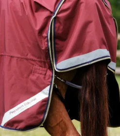 Premier Equine Buster Zero Turnout Rug With Classic Neck Cover Burgundy -Equestrian Related Buster Zero Turnout Rug Burgundy 6
